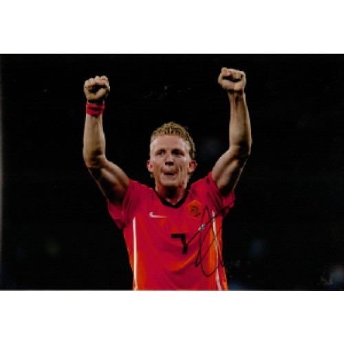 Dirk Kuyt Signed 8x10 Holland Photograph